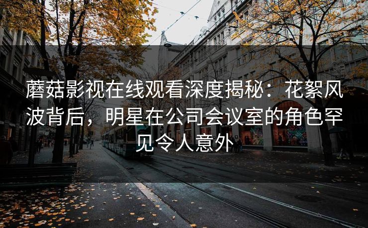 蘑菇影视在线观看深度揭秘：花絮风波背后，明星在公司会议室的角色罕见令人意外